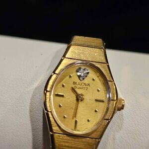 Vintage goldtone ladies Bulova watch
